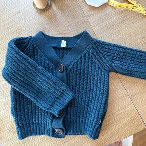 Kids NUI Merino Wool Bernard Cardigan, size 4